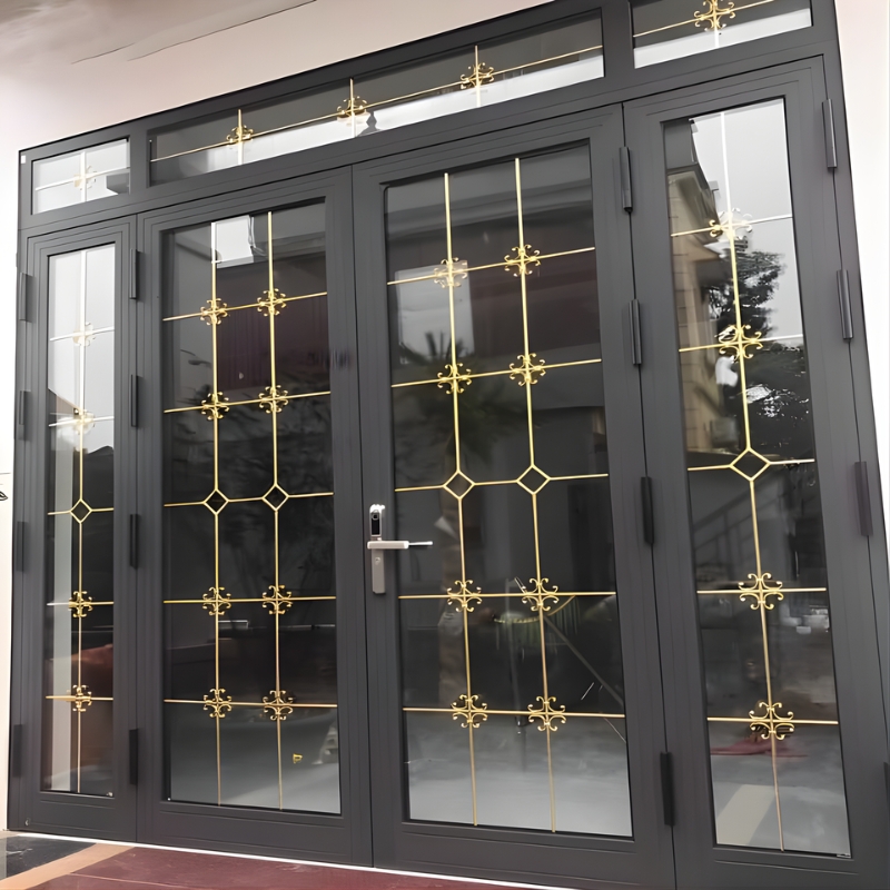 cửa chính nhôm kính