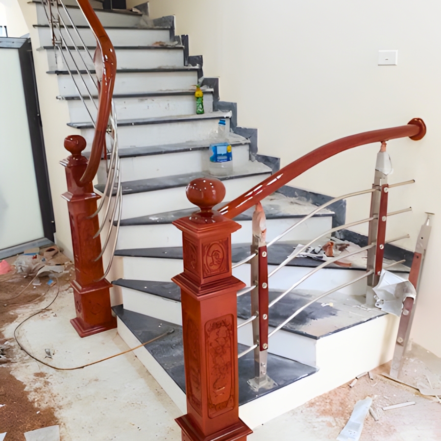 cầu thang inox nvp03