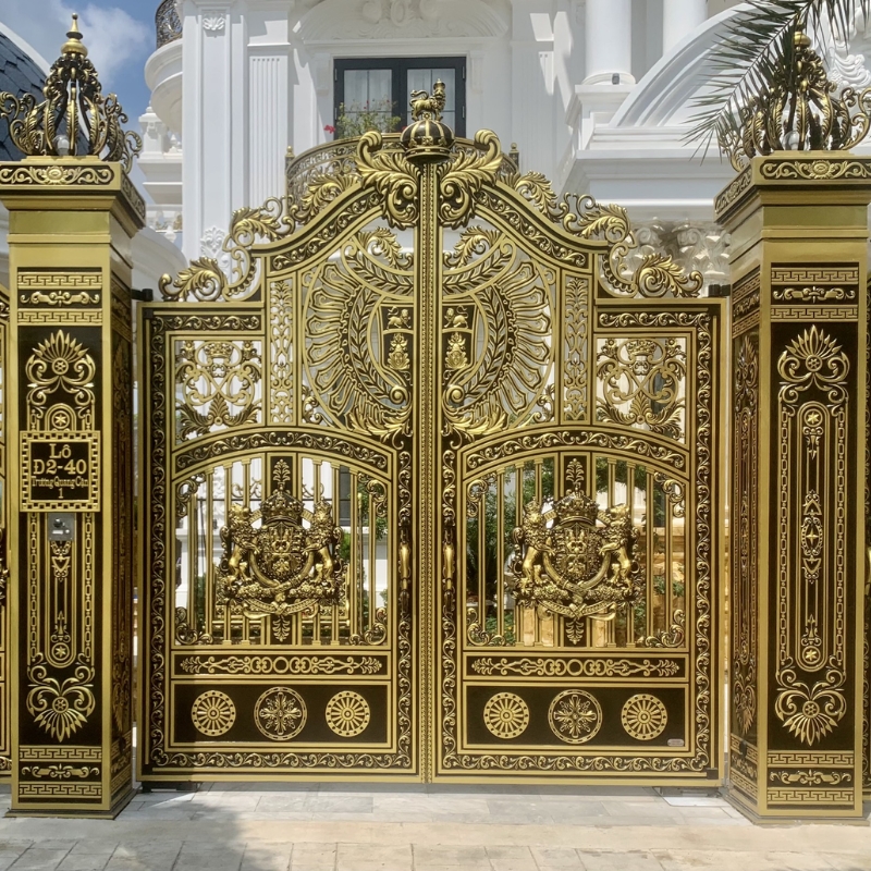 Cửa cổng sắt mỹ thuật NVP-03