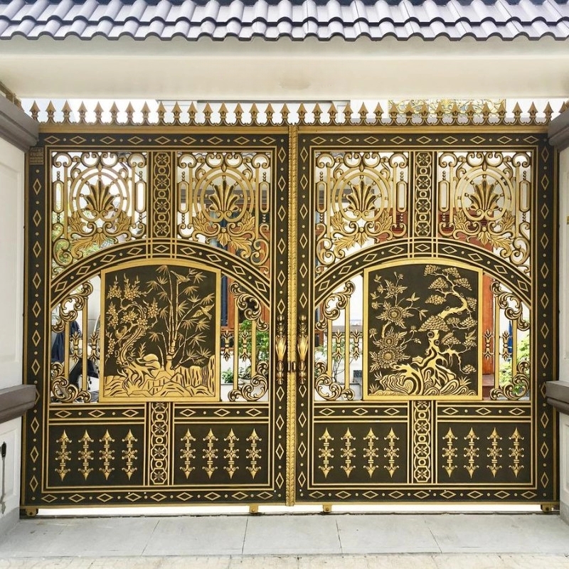 Cửa cổng sắt mỹ thuật NVP-04