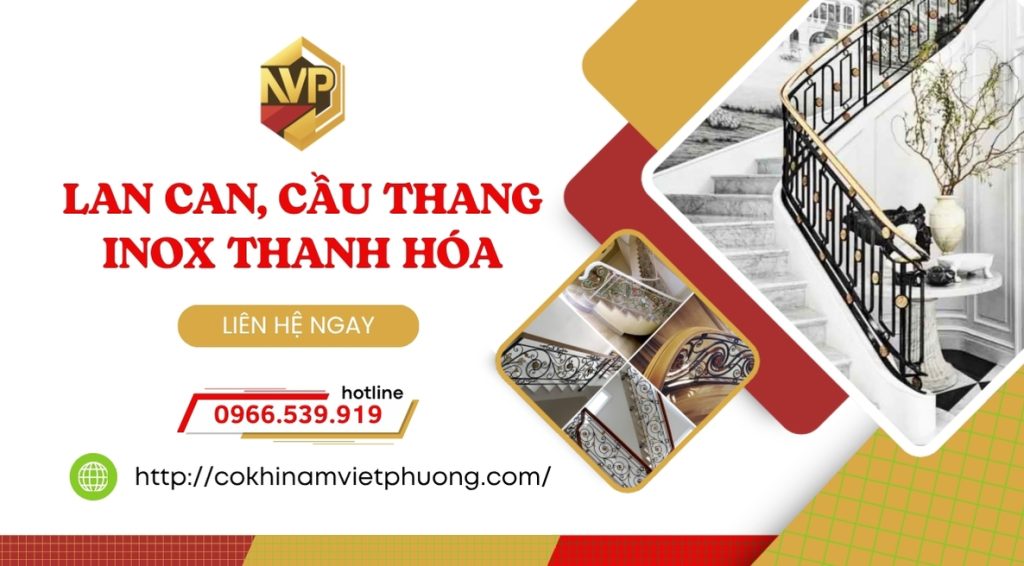 Lan can, cầu thang inox Thanh Hóa