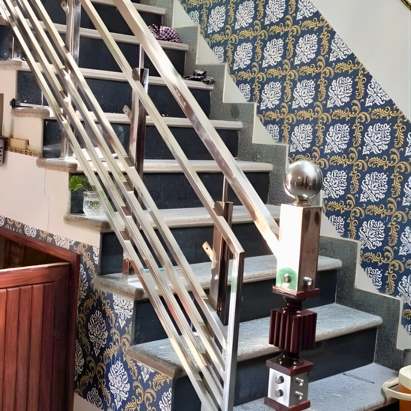 lan can cầu thang inox NVP