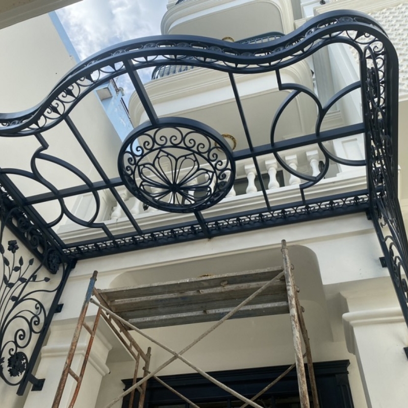 Mái sảnh sắt mỹ thuật NVP 02