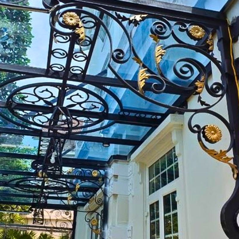 Mái sảnh sắt mỹ thuật NVP-03