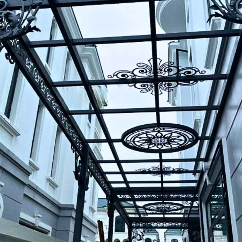 Mái sảnh sắt mỹ thuật NVP-03