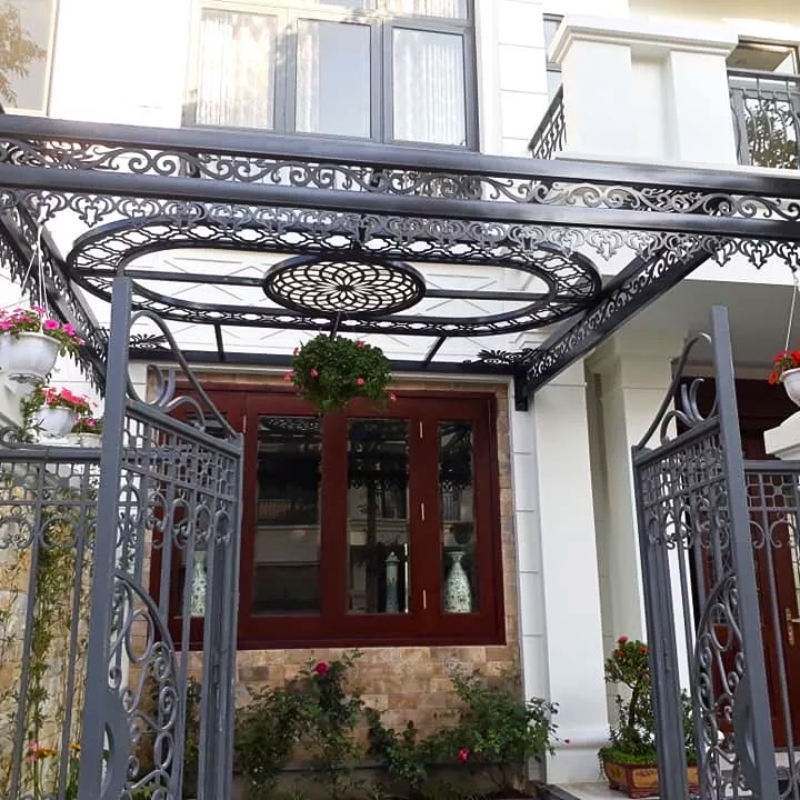 Mái sảnh sắt mỹ thuật NVP-04