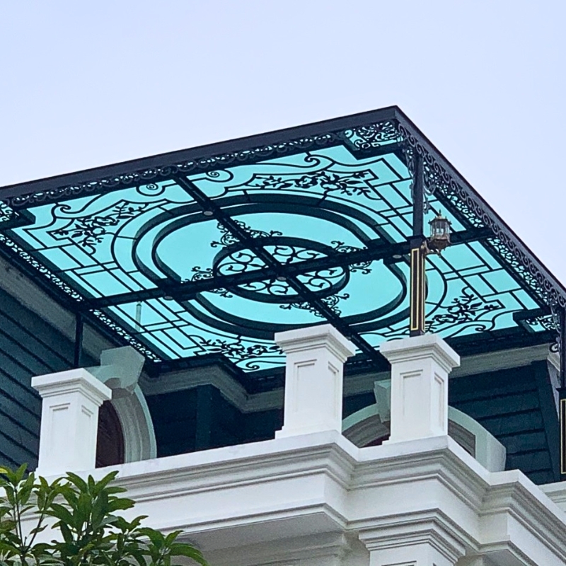 Mái sảnh sắt mỹ thuật NVP-04