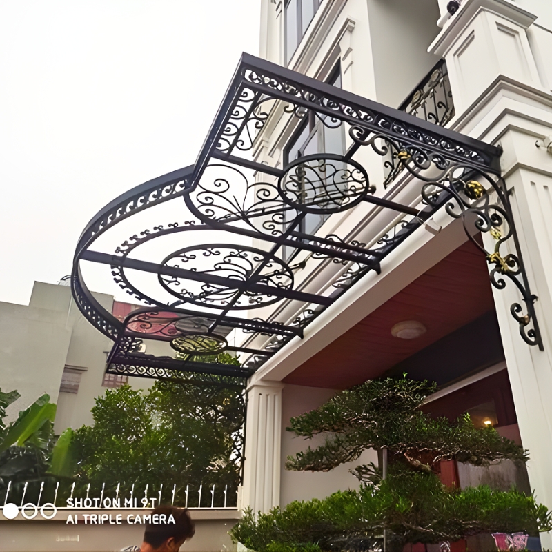 Mái sảnh sắt mỹ thuật NVP-04