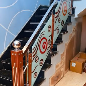 Cầu Thang Nhôm Kính NVP03